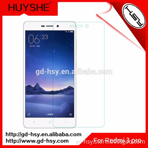 Redmi 3S Screen Film Clear 0.3mm Tempered Glass Screen Protector for Mobile Phone Xiaomi Redmi 3S Factory In Shenzhen